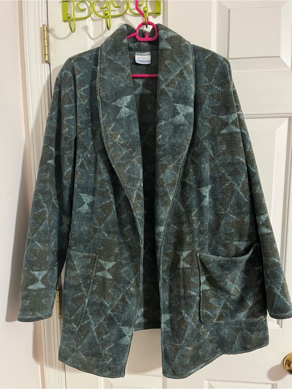 Columbia open front fleece Cardigan sz Large